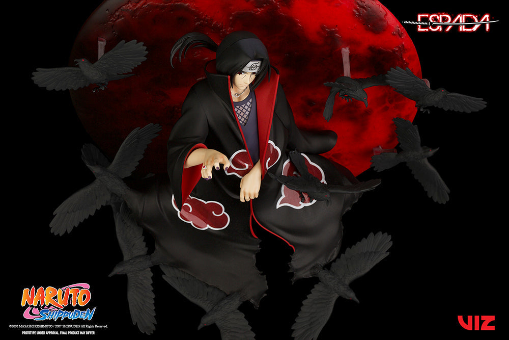 Naruto Shippuden Itachi Uchiha 1/8 Scale Wall Statue Figure - Official Espada Art