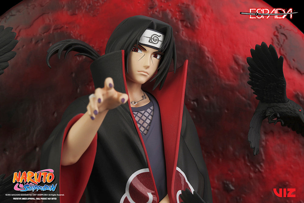 Naruto Shippuden Itachi Uchiha 1/8 Scale Wall Statue Figure - Official Espada Art
