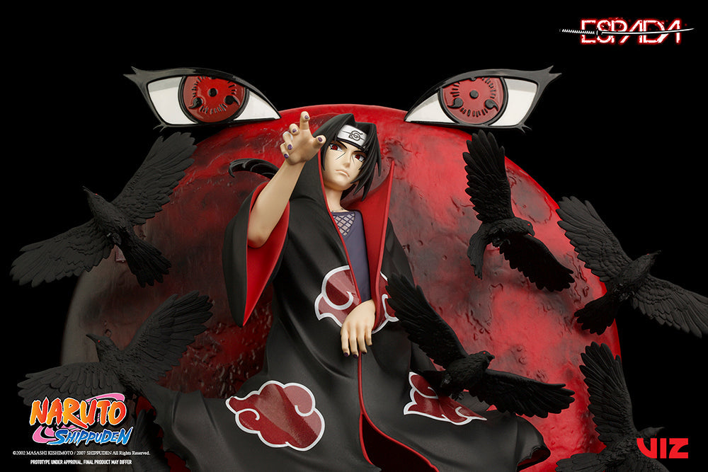 Naruto Shippuden Itachi Uchiha 1/8 Scale Wall Statue Figure - Official Espada Art