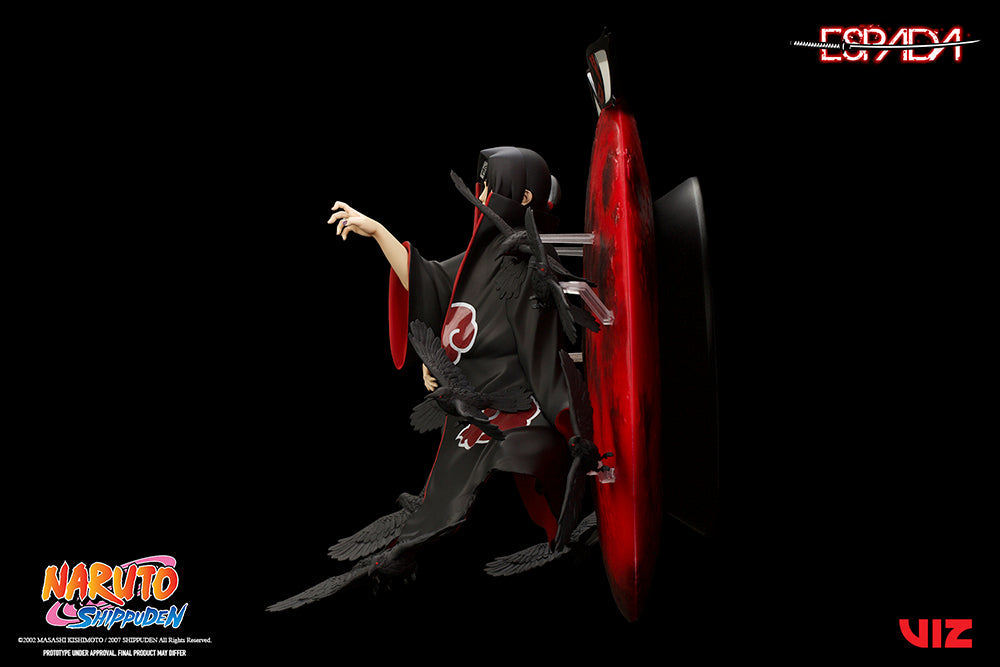 Naruto Shippuden Itachi Uchiha 1/8 Scale Wall Statue Figure - Official Espada Art