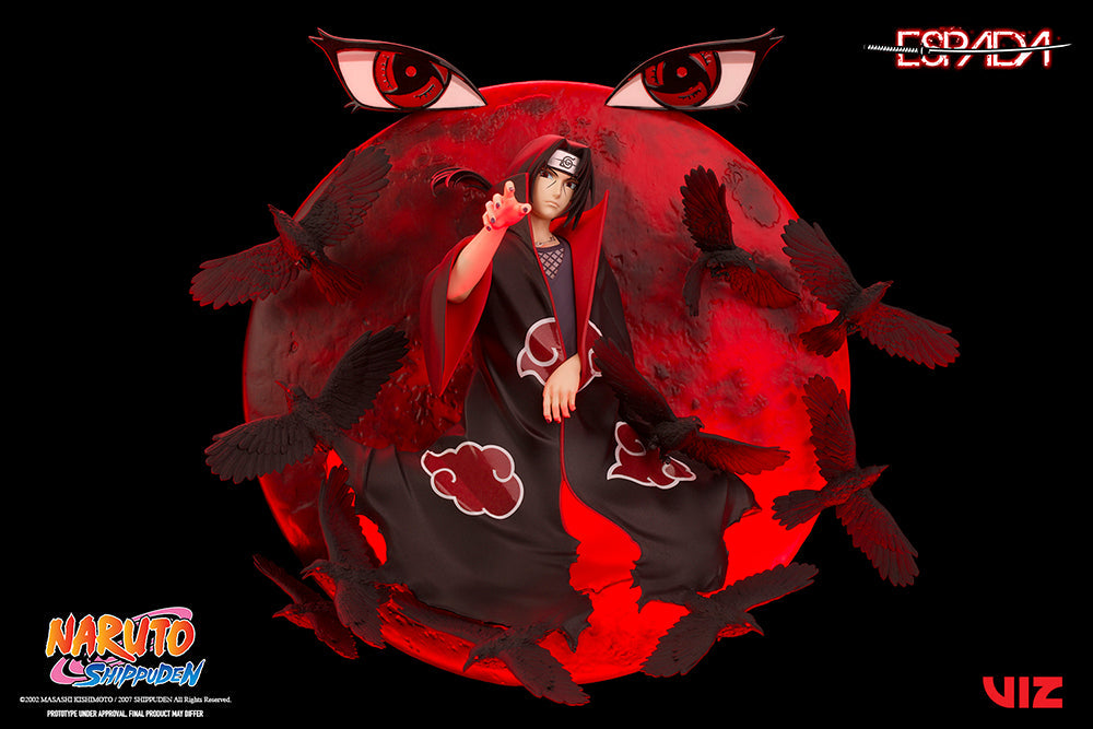 Naruto Shippuden Itachi Uchiha 1/8 Scale Wall Statue Figure - Official Espada Art
