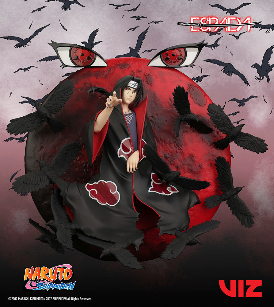 Naruto Shippuden Itachi Uchiha 1/8 Scale Wall Statue Figure - Official Espada Art