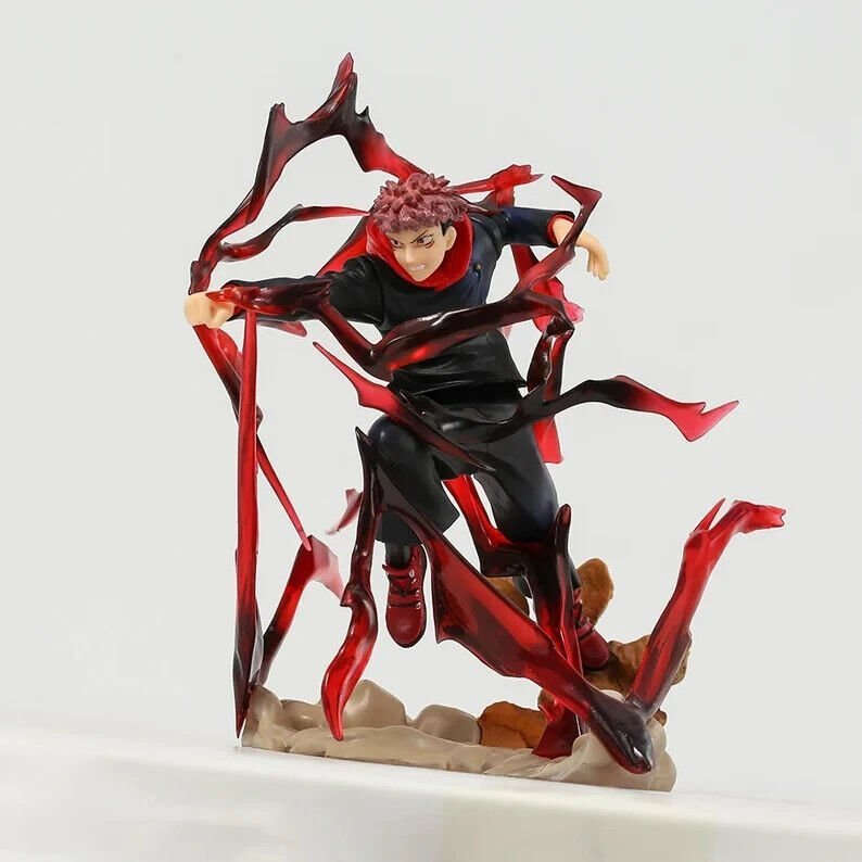 Itadori Yuji Anime Figurine, Jujutsu Kaisen PVC Figure JJK Statue Collectible Gifts for Friends and Family 19cm/7.5in