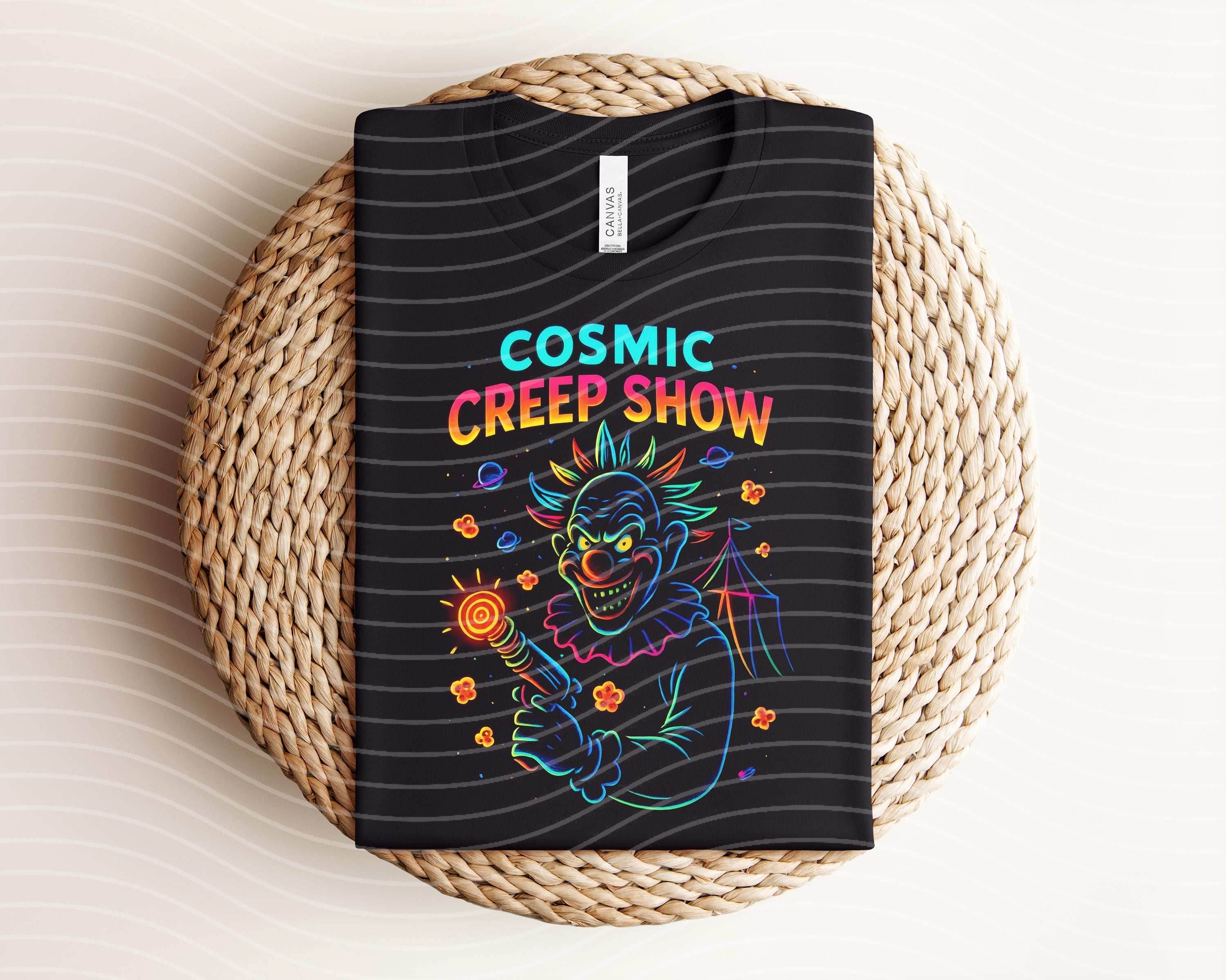 Cosmic Creep Show Neon Graphic Tee - S