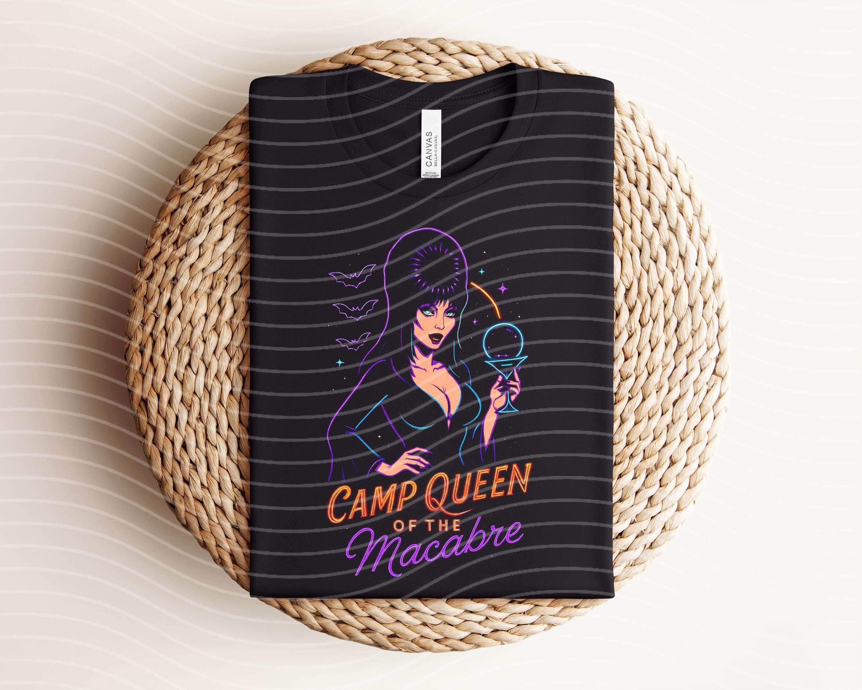 Camp Queen of the Macabre Neon Graphic Tee - S