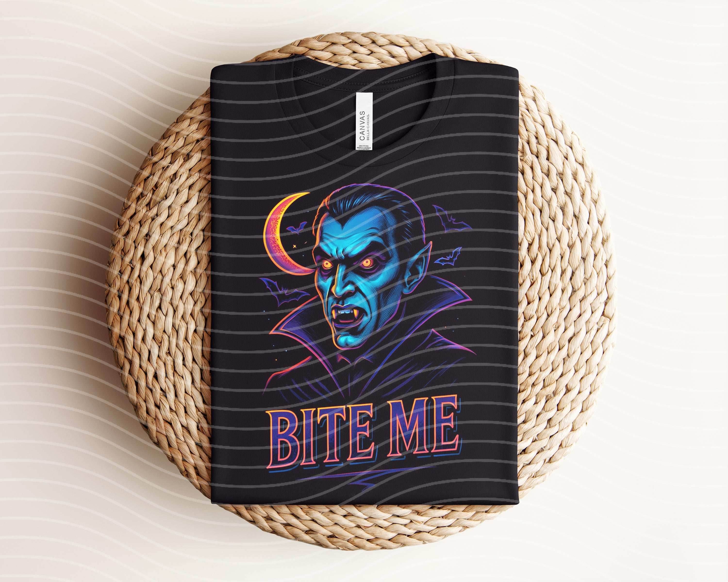 Bite Me Neon Graphic Tee - S