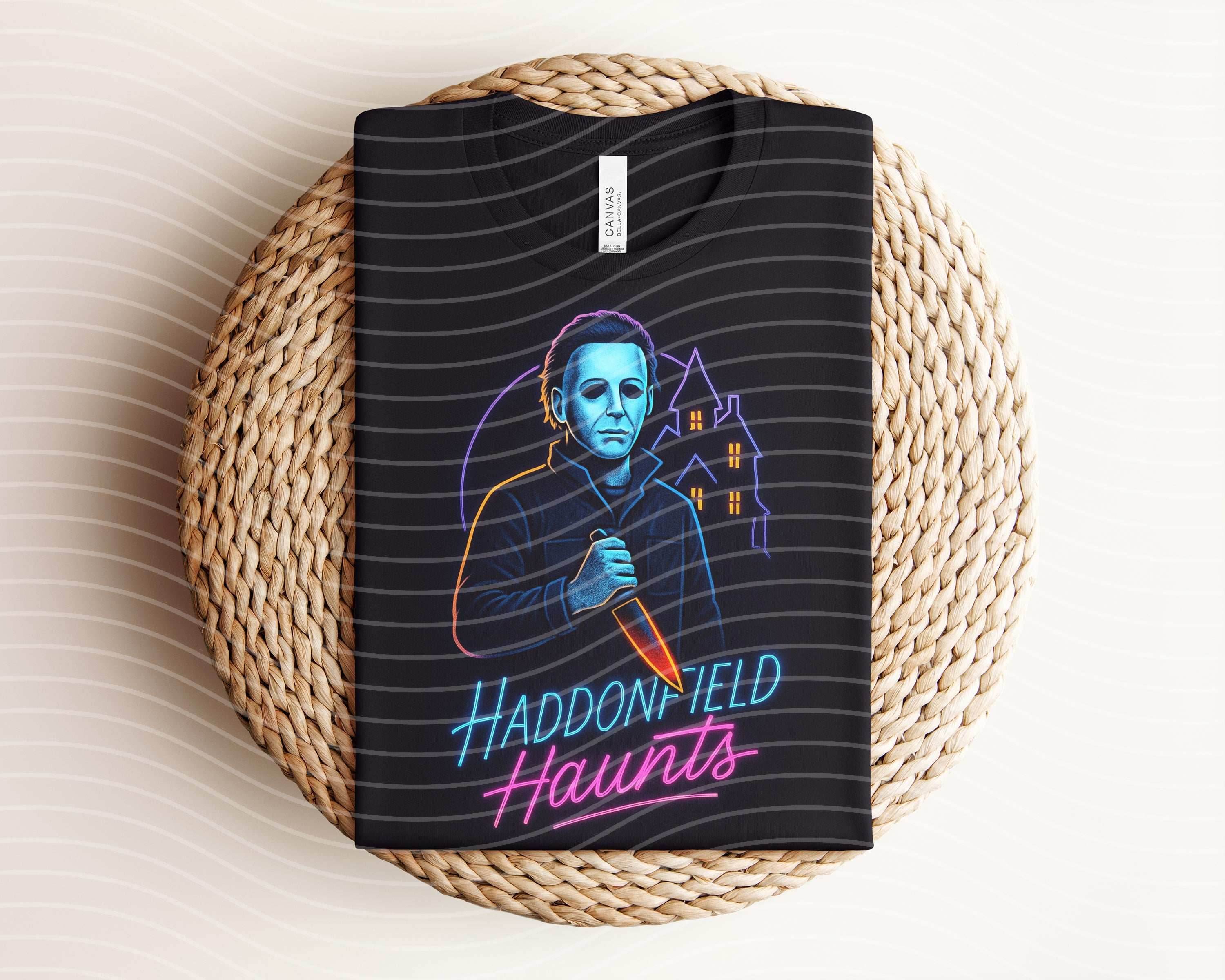 Haddonfield Haunts Neon Graphic Tee - S