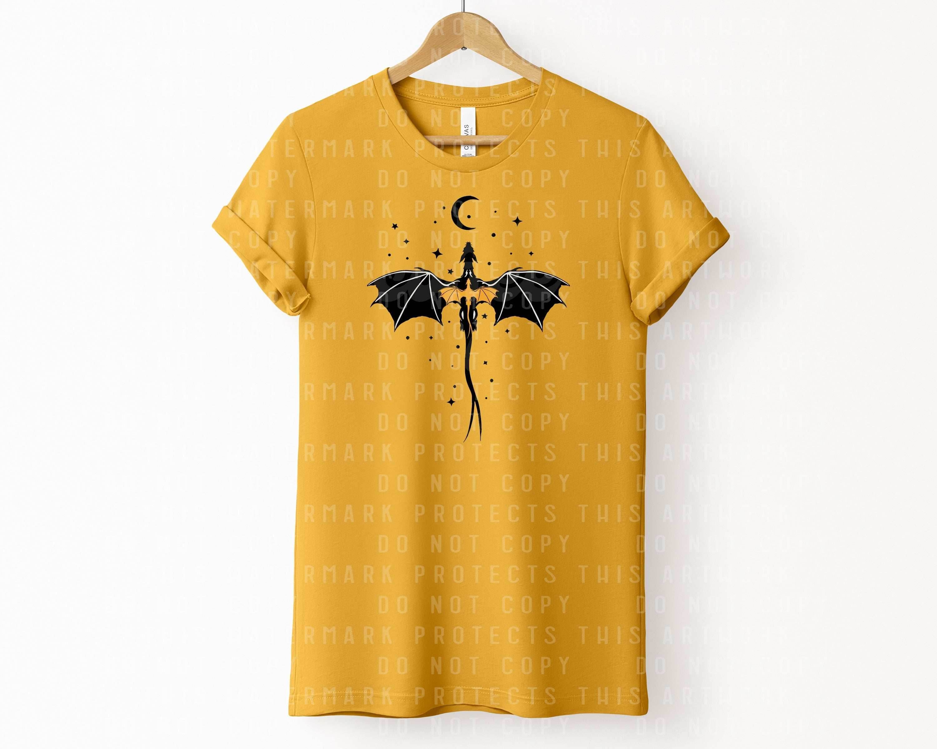 Fourth Wing Dragon Graphic Tee - S