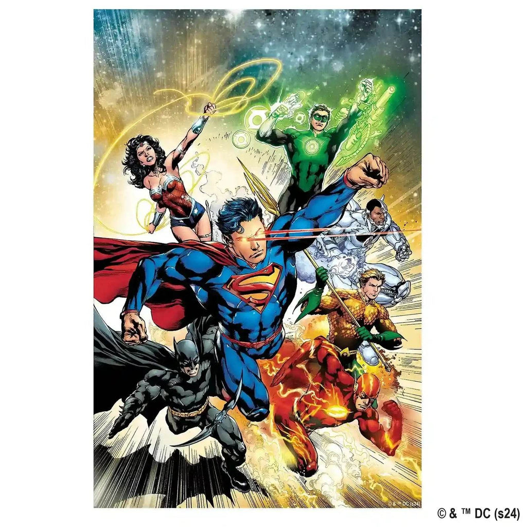 Justice League Heroes Wooden Jigsaw Puzzle - A4 + Wooden Gift Box