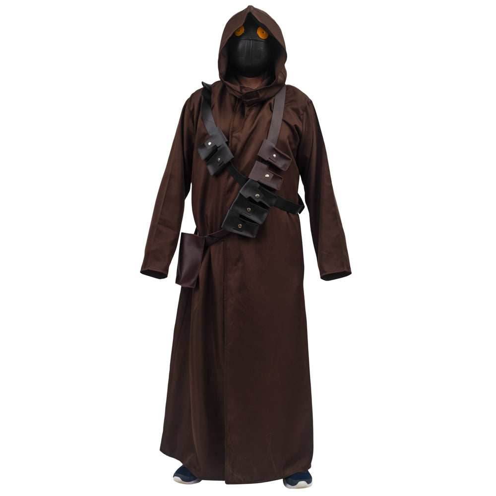 Jawas Space Wars Alien Cloak with LED Mask Halloween Costume Cosplay - S/M