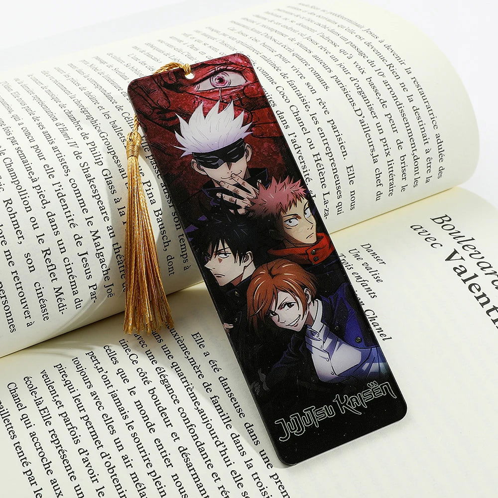 Jujutsu Kaisen Anime Acrylic Bookmark, JJK Souvenir Readings Stationery