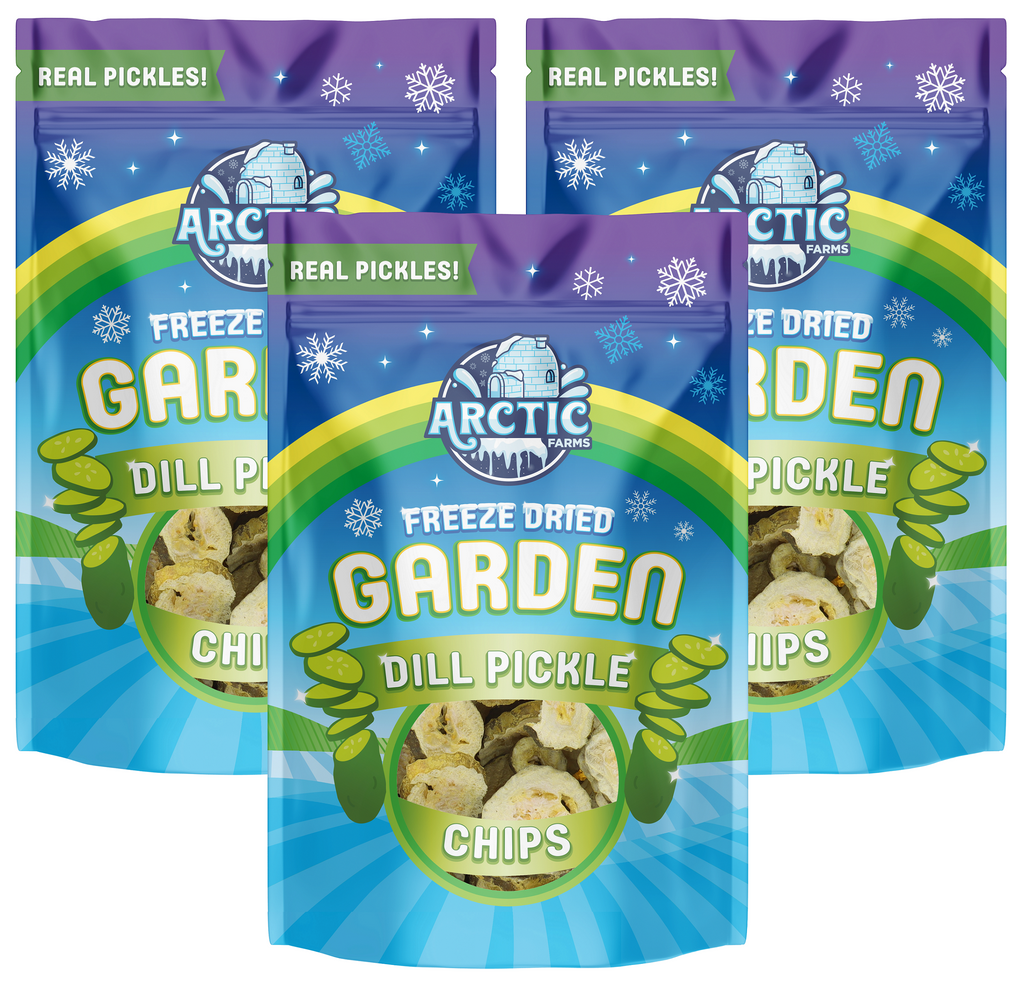 Freeze Dried Kosher Dill Pickle Jumbo Chips (Can be Salty)