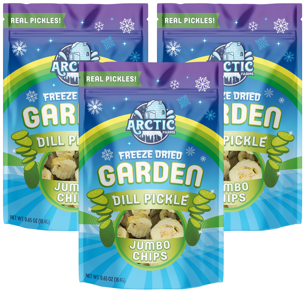 Freeze Dried Kosher Dill Pickle Jumbo Chips (Can be Salty)