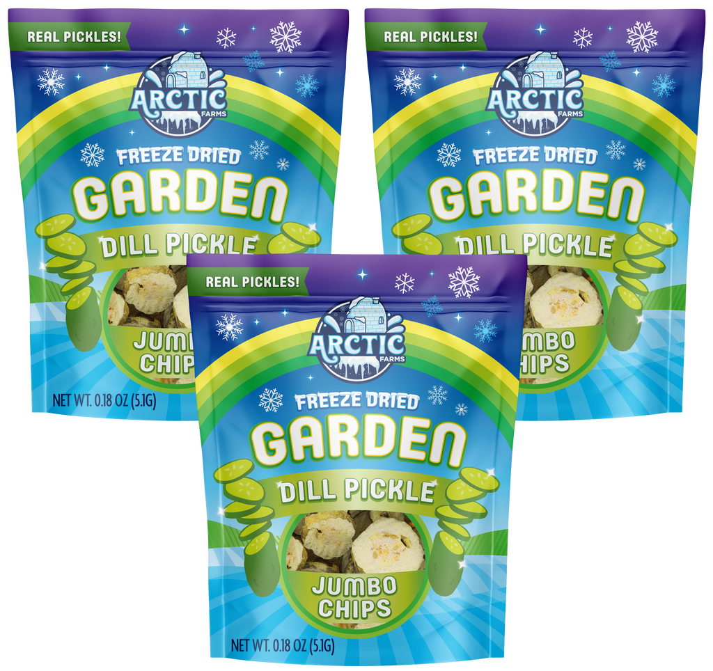 Freeze Dried Kosher Dill Pickle Jumbo Chips (Can be Salty)