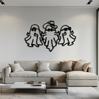 Funny Gangster Ghosts Metal Wall Art – Halloween Cool Spirits Decor-KAF613