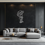 Dipper Pines Metal Wall Art – Gravity Falls-Inspired Silhouette for Fans and Collectors- KAF654