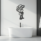 Dipper Pines Metal Wall Art – Gravity Falls-Inspired Silhouette for Fans and Collectors- KAF654