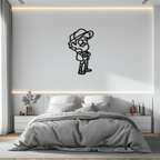 Dipper Pines Metal Wall Art – Gravity Falls-Inspired Silhouette for Fans and Collectors- KAF654