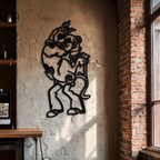Shaggy Metal Wall Art – Scooby-Doo-Inspired Silhouette for Cartoon Fans- KAF656