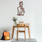Scooby-Doo Metal Wall Art – Iconic Cartoon Character Silhouette for Fans- KAF657