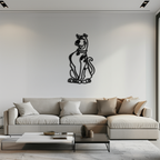 Scooby-Doo Metal Wall Art – Iconic Cartoon Character Silhouette for Fans- KAF657
