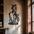 Scooby-Doo Metal Wall Art – Iconic Cartoon Character Silhouette for Fans- KAF657