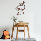 Scrappy-Doo Metal Wall Art – Playful Cartoon Character Silhouette for Fans- KAF658