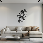 Scrappy-Doo Metal Wall Art – Playful Cartoon Character Silhouette for Fans- KAF658