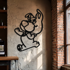Scrappy-Doo Metal Wall Art – Playful Cartoon Character Silhouette for Fans- KAF658