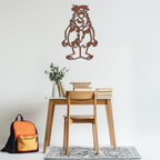 Fred Flintstone Metal Wall Art – Iconic Cartoon Character Silhouette for Fans- KAF662