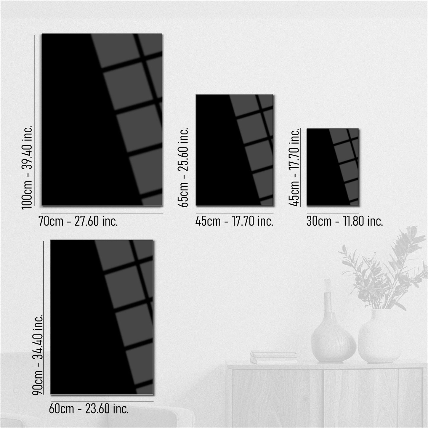 Dark Fantasy Fortress UV Glass Wall Art – Mysterious Warrior in Ancient Alien Ruins-KAFCD070