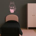 Labubu Silhouette Metal Wall Art – Cute Monster Design - KAFGP050