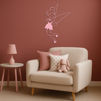 Tinkerbell Fairy Silhouette Metal Wall Art – Whimsical Fantasy Decor - KAFGP072