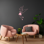 Tinkerbell Fairy Silhouette Metal Wall Art – Whimsical Fantasy Decor - KAFGP072