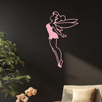 Tinker Bell Silhouette Metal Wall Art – Magical Fairy Home Decor - KAFGP073