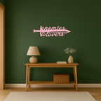 Enemies to Lovers Sword Quote Metal Wall Art – Romantic Typography Decor - KAFGP094