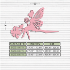 Enchanted Fairy on Flower Metal Wall Art – Garden & Outdoor Decor - KAFGP137