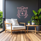Cancer Zodiac Sign Silhouette – Pink Metal Wall Art - KAFGP164