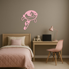 Powerpuff Girl Silhouette Modern Wall Art – Pink Metal Home Décor - KAFGP171