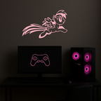 My Little Pony Flying Silhouette – Pink Metal Wall Art - KAFGP174