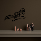 My Little Pony Flying Silhouette – Pink Metal Wall Art - KAFGP174