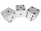 50mm Foam Square Cornered w/Pips Die White/black - 