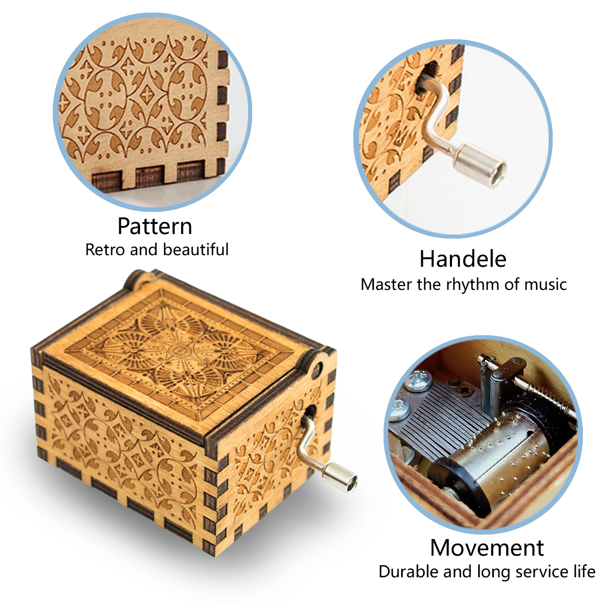 Personalized Music Box with Magical Owl & Enchanted Castle — You Are My Sunshine