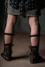 Leather gladiator sandals - 5US
