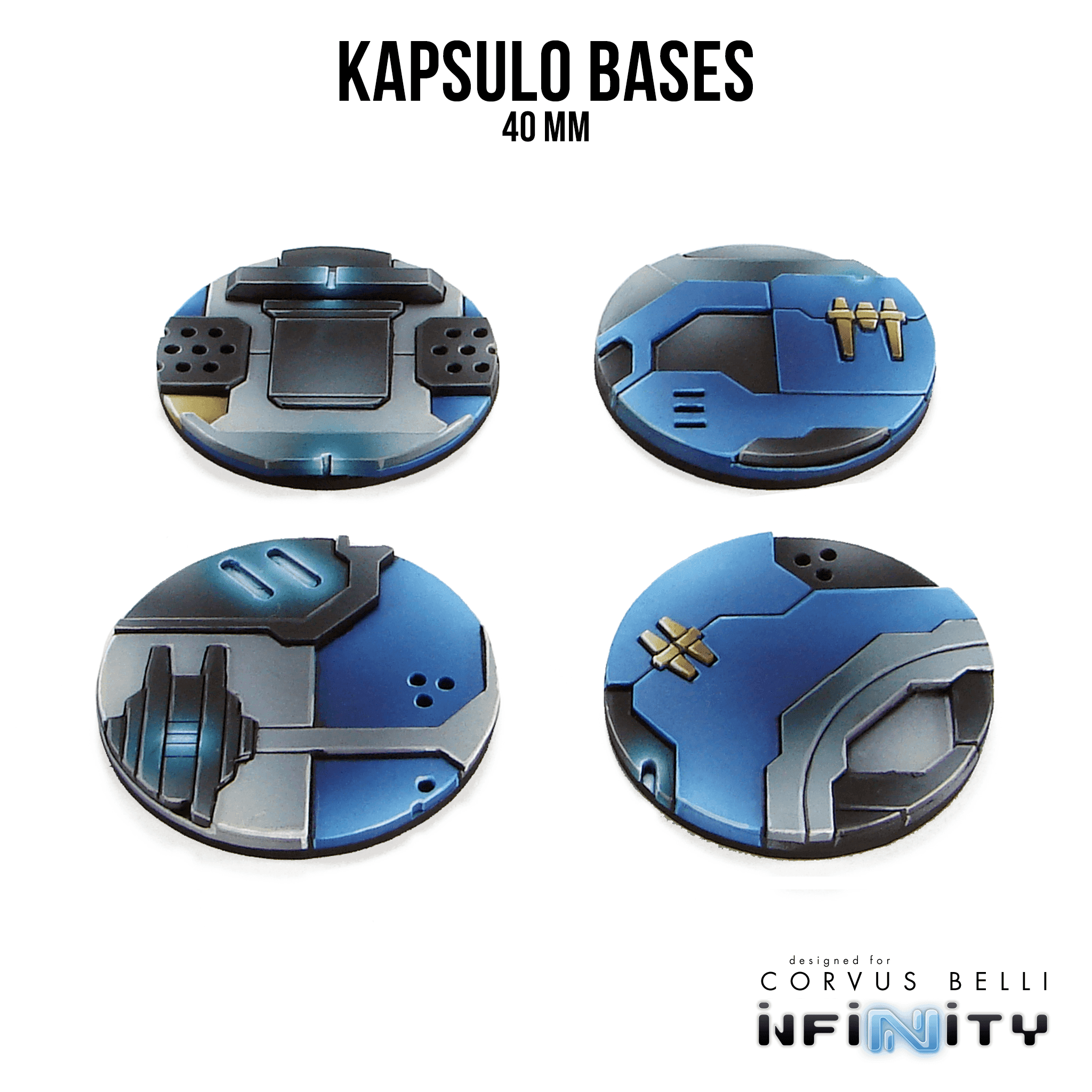 Kapsulo Precinct Bases - 40mm (4)