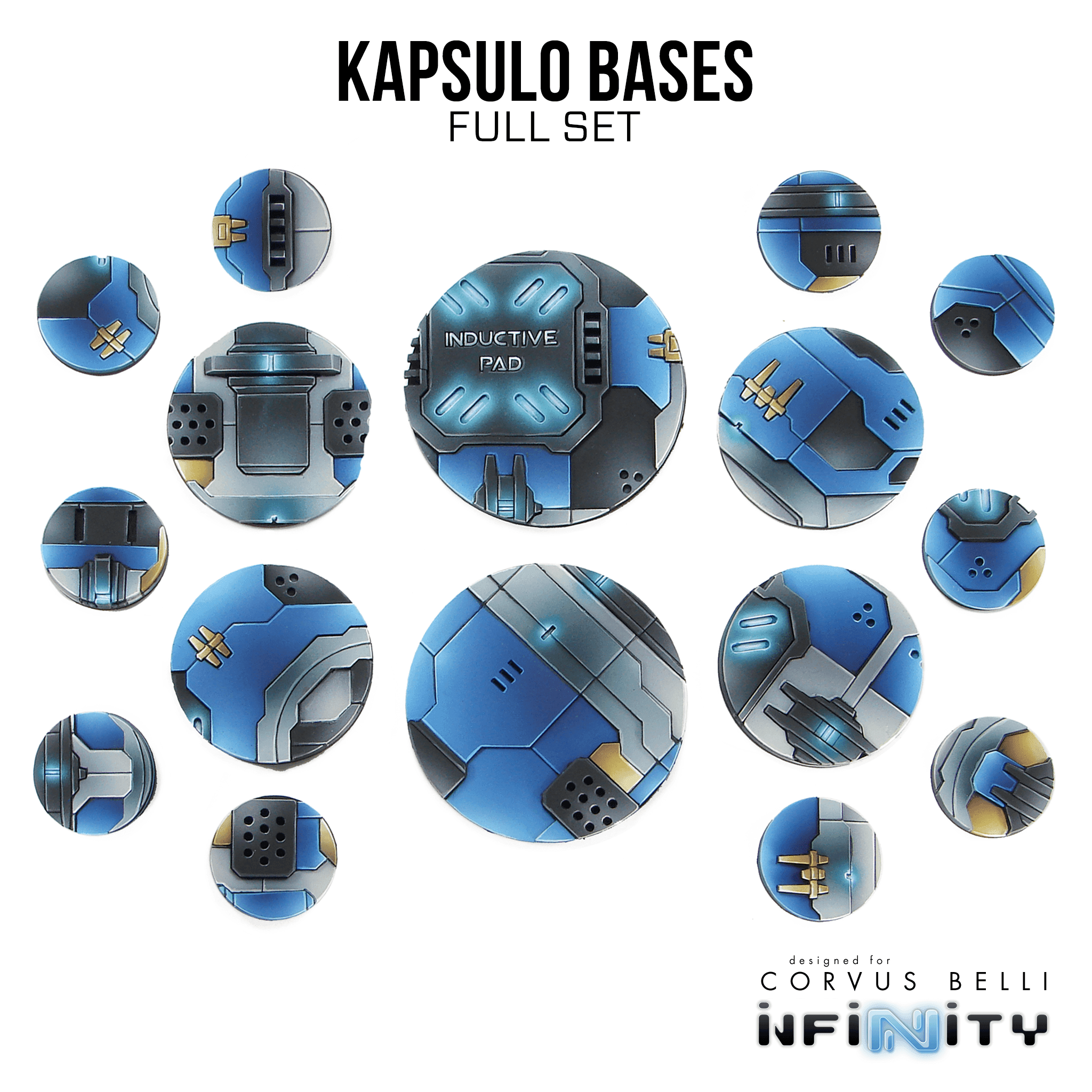 Kapsulo Precinct Bases - Full Set (16)