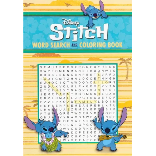Disney Stitch Word Search and Coloring Book