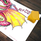 Never Give Up Dragon Playmat - Plain