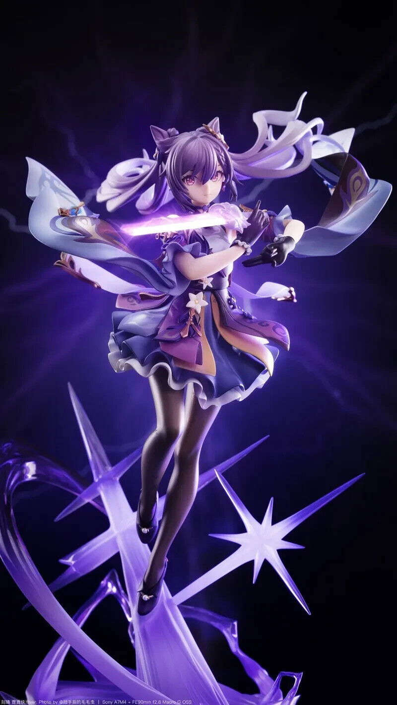Keqing Figure, Sexy Kawaii Cute Genshin Impact Figurine, Anime Gifts 10 in