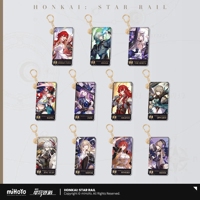 The Erudition Character Warp Artwork Acrylic Keychain Honkai: Star Rail